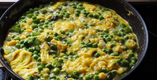 Ervilhas com Ovos - Receitas da Tia Céu