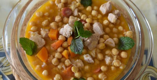 Cozido de Grão com Vagens - Receitas da Tia Céu