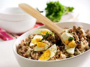 salada feijao frade com atum - Receitas da Tia Céu