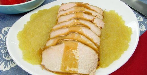 Porco Preto com Puré de Maçã- Receitas da Tia Céu