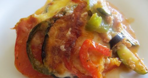 ​Bacalhau com Legumes Gratinados com Queijo da Ilha​