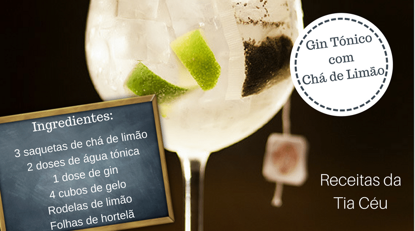 Gin Tónico com Chá de Limão