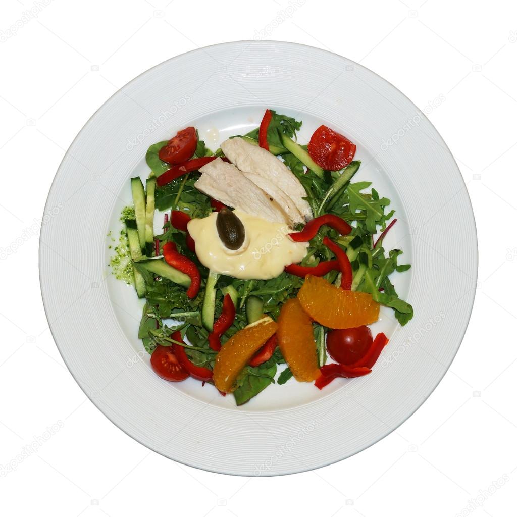 Salada de Frango com Laranja