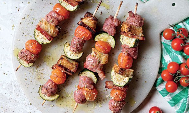 Espetadas de Salsicha