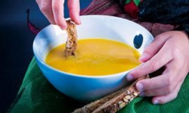 Creme de Abóbora e Tostinhas
