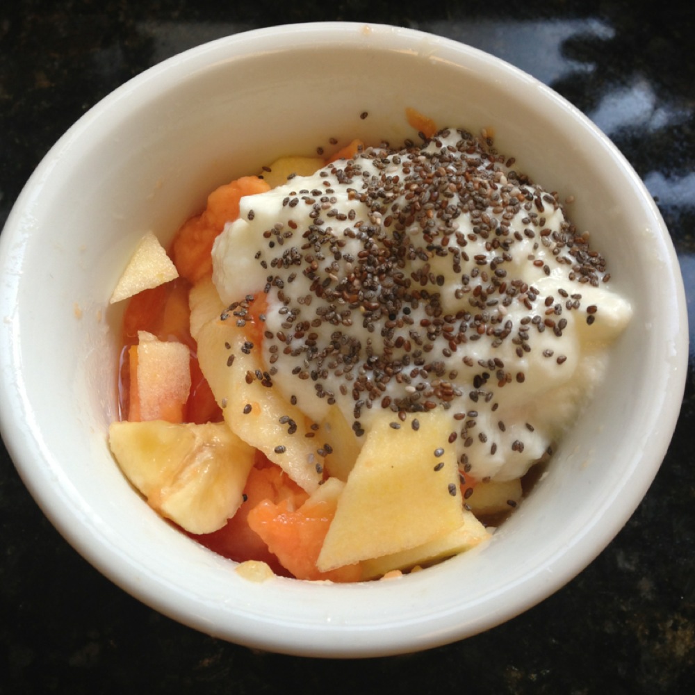 Salada de Frutas com Chocolate