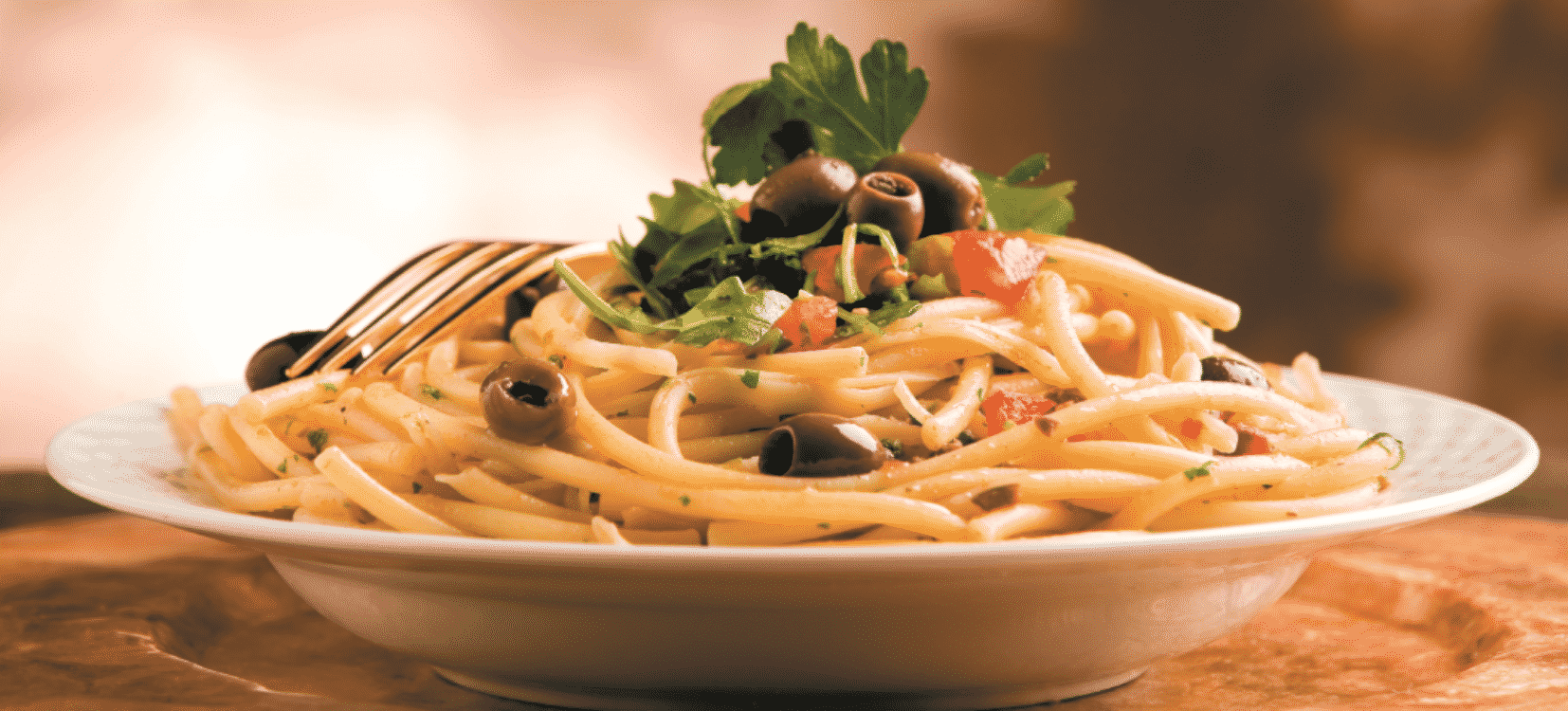 Frango com Esparguete  e Azeitonas