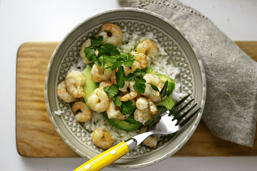 Petisco de Camarão com Abacate