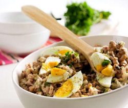 Salada de Feijão Frade com Atum - Receitas da Tia Céu