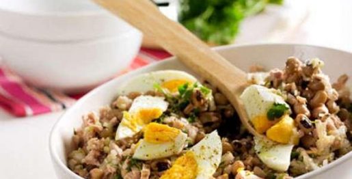 Salada de Feijão Frade com Atum - Receitas da Tia Céu