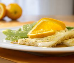 filetes de maruca com citrinos - Receitas da Tia Céu