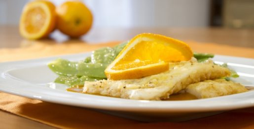 filetes de maruca com citrinos - Receitas da Tia Céu