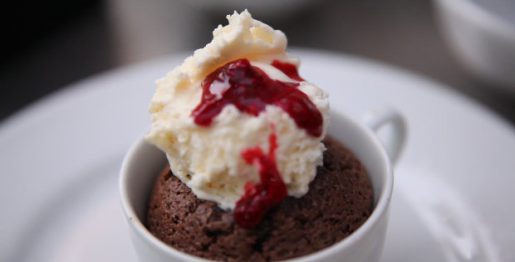 Creme de chocolate no forno - Receitas da Tia Céu