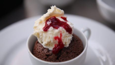 Creme de chocolate no forno - Receitas da Tia Céu