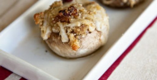 cogumelos recheados - Receitas da Tia Céu