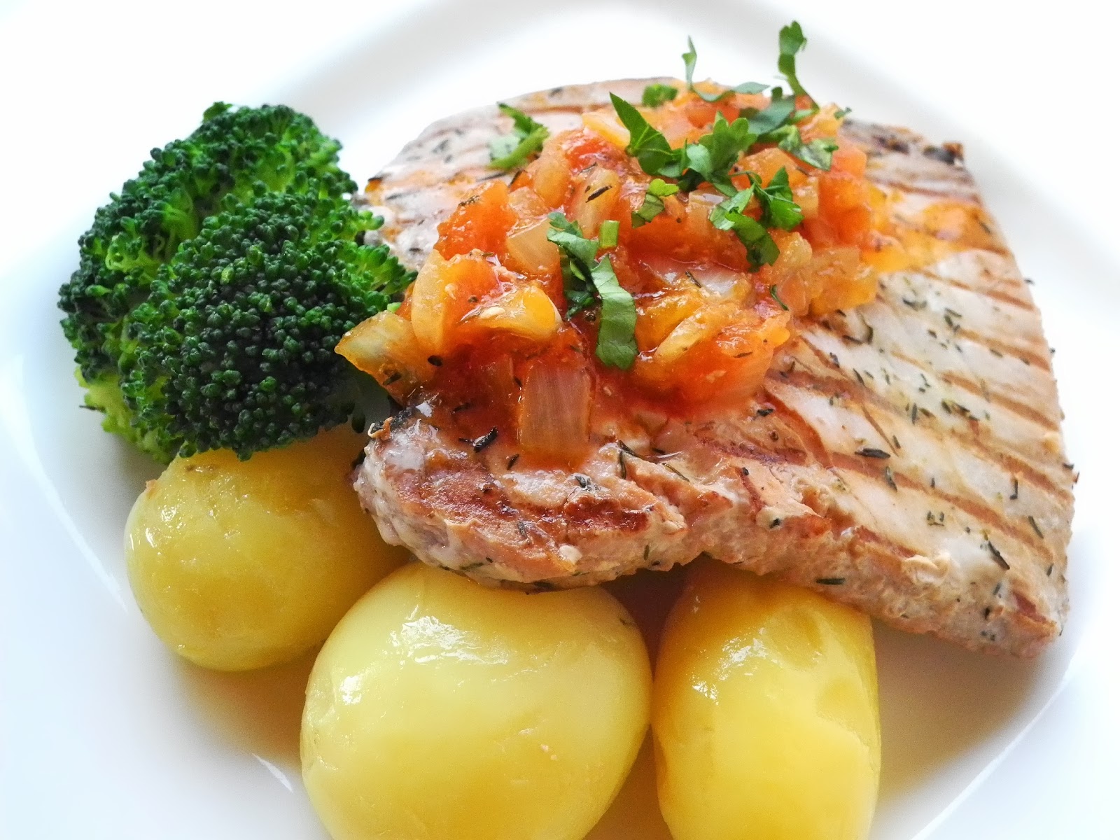 Bife De Atum Com Presunto Receitas Da Tia C u